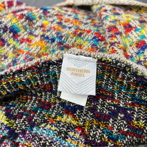 Anthropologie Northern Angel Cardigan Southwest Duster Hood Knit Sz L Boho - Picture 4 of 7